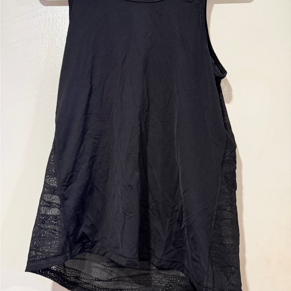 Victoria’s Secret Black Mesh Workout Tank – Sheer Back Detail